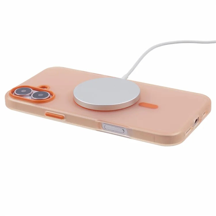For iPhone 16 Case Compatible Cover with MagSafe Soft TPU Thin Protective Cover with Matte Finish