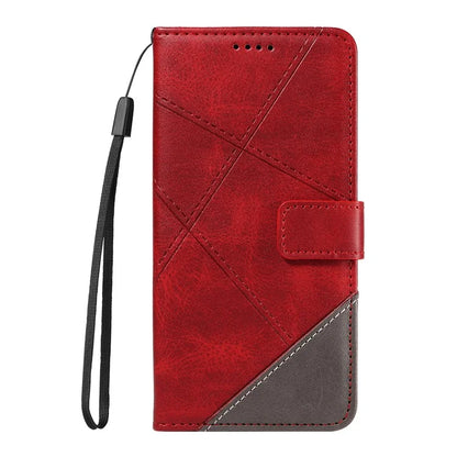 For Samsung Galaxy S23 Case Geometric Line Leather Phone Cover Card Holder Magnetic Clasp