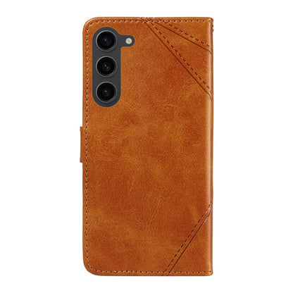 For Samsung Galaxy S23 Case Geometric Line Leather Phone Cover Card Holder Magnetic Clasp