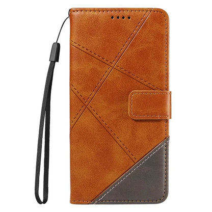 For Samsung Galaxy S23 Ultra Wallet Phone Case Geometric Line Leather Cover Protective Stand