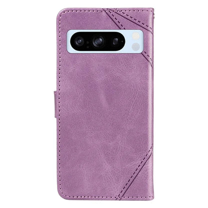 For Google Pixel 8 Pro Case Lines Pattern PU Leather Wallet Folio Phone Cover