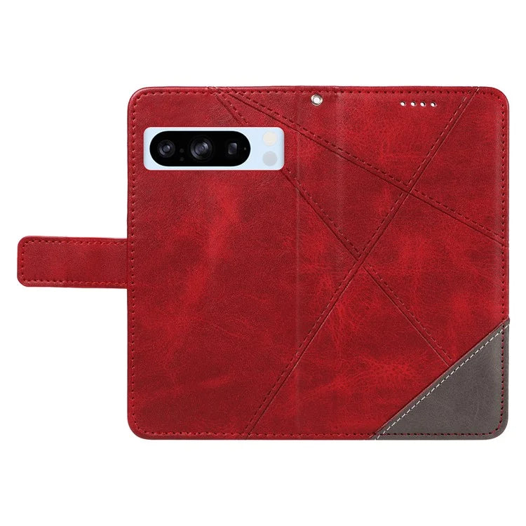 For Google Pixel 8 Pro Case Lines Pattern PU Leather Wallet Folio Phone Cover