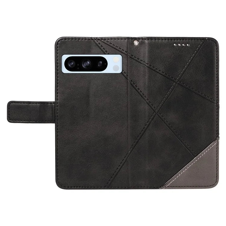 For Google Pixel 8 Pro Case Lines Pattern PU Leather Wallet Folio Phone Cover