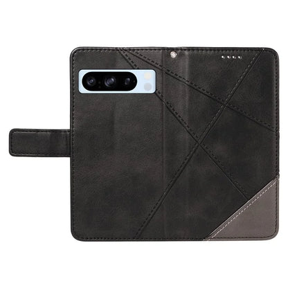 For Google Pixel 8 Pro Case Lines Pattern PU Leather Wallet Folio Phone Cover