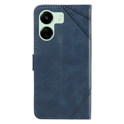 For Xiaomi Redmi 13C 5G / 13C 4G / 13R 5G / Poco C65 4G / Poco M6 5G Case PU Leather Stand Phone Cover Geometric Lines