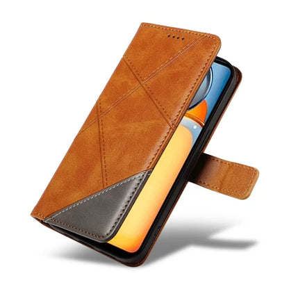 For Xiaomi Redmi 13C 5G / 13C 4G / 13R 5G / Poco C65 4G / Poco M6 5G Case PU Leather Stand Phone Cover Geometric Lines