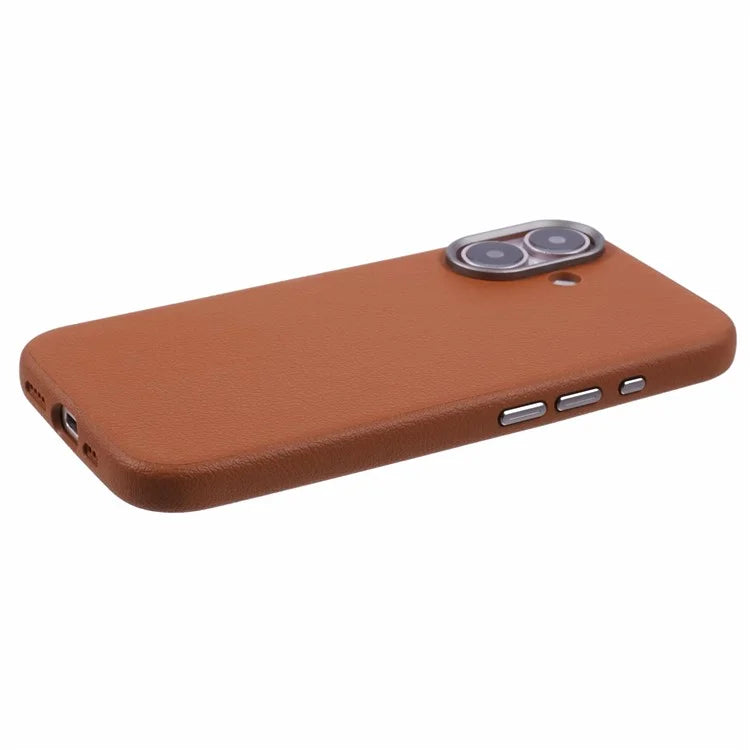X-LEVEL For iPhone 16 Case PU Leather Hard PC Shockproof Protective Phone Cover