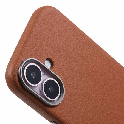 X-LEVEL For iPhone 16 Case PU Leather Hard PC Shockproof Protective Phone Cover