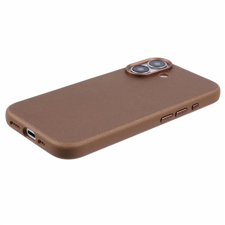 X-LEVEL For iPhone 16 Case PU Leather Hard PC Shockproof Protective Phone Cover