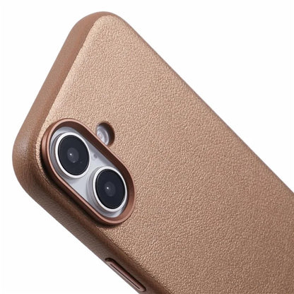 X-LEVEL For iPhone 16 Case PU Leather Hard PC Shockproof Protective Phone Cover