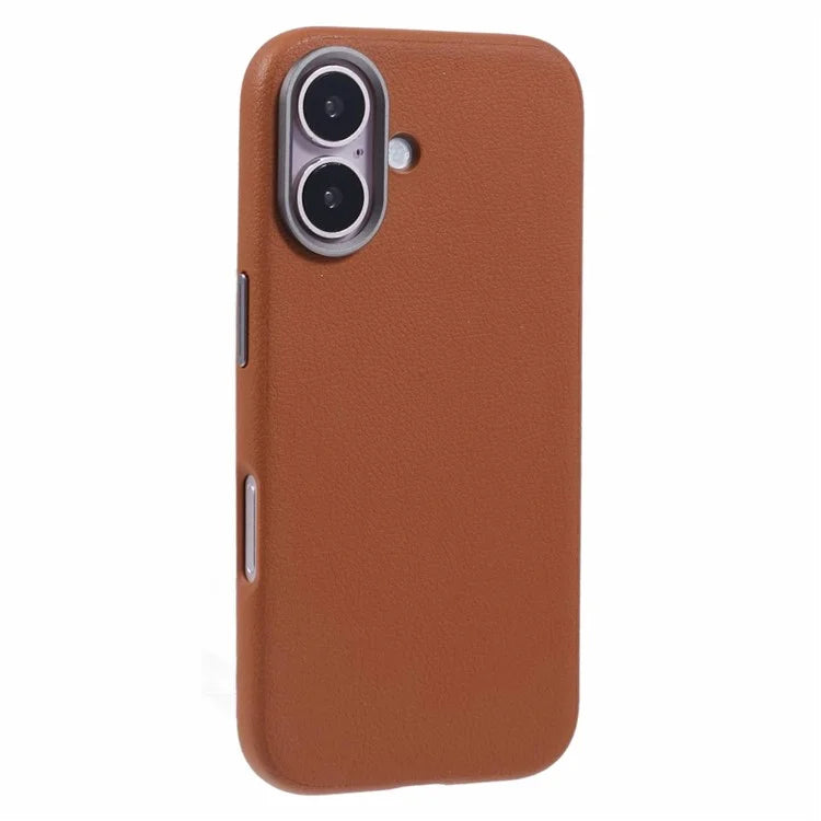 X-LEVEL For iPhone 16 Case Compatible with MagSafe PU Leather Hard PC Phone Cover