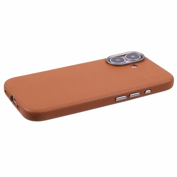 X-LEVEL For iPhone 16 Case Compatible with MagSafe PU Leather Hard PC Phone Cover
