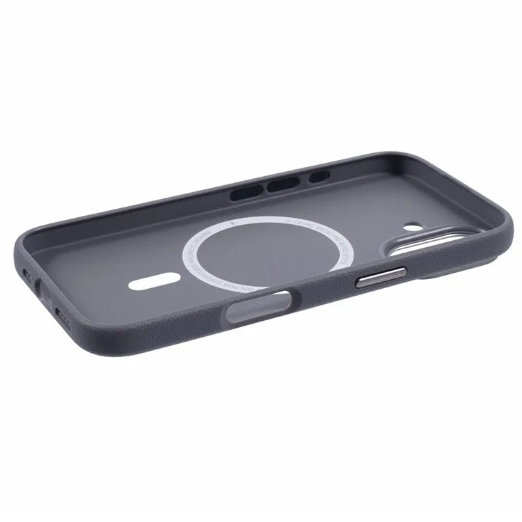 X-LEVEL For iPhone 16 Case Compatible with MagSafe PU Leather Hard PC Phone Cover