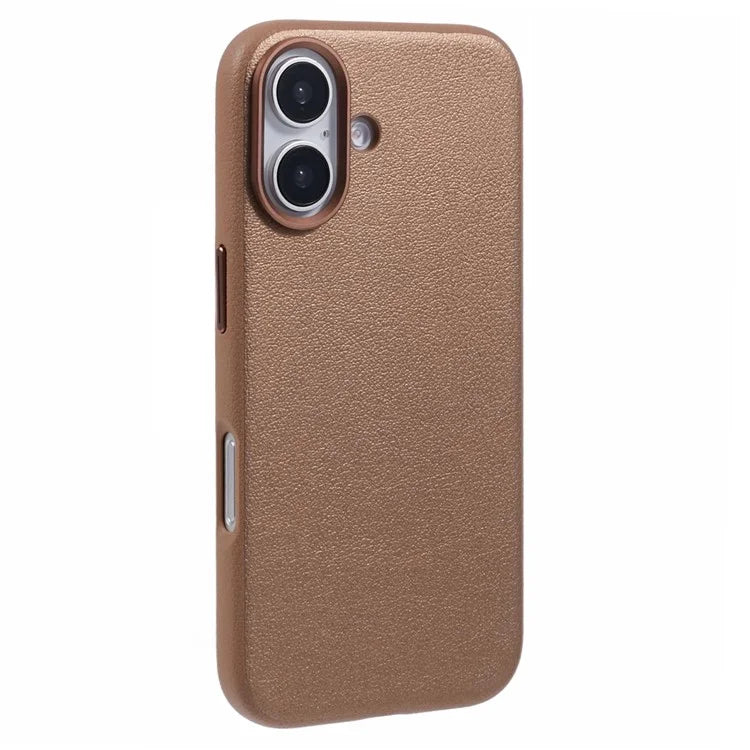 X-LEVEL For iPhone 16 Case Compatible with MagSafe PU Leather Hard PC Phone Cover