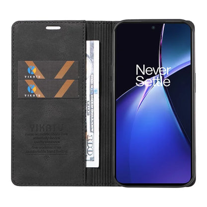 YIKATU YK-004 For OnePlus Nord CE4 Lite 5G / Oppo K12x 5G (China) Case Leather Phone Cover Wallet with Card Holder