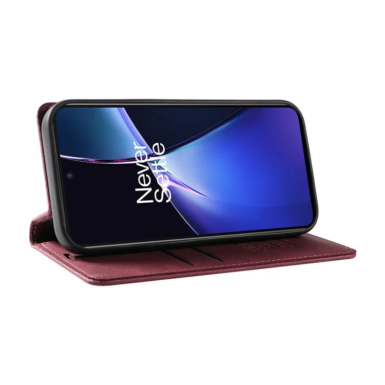 YIKATU YK-004 For OnePlus Nord CE4 Lite 5G / Oppo K12x 5G (China) Case Leather Phone Cover Wallet with Card Holder