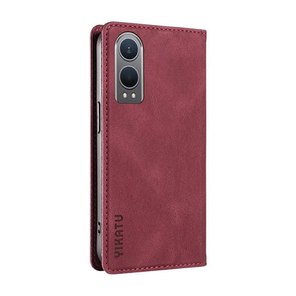 YIKATU YK-004 For OnePlus Nord CE4 Lite 5G / Oppo K12x 5G (China) Case Leather Phone Cover Wallet with Card Holder