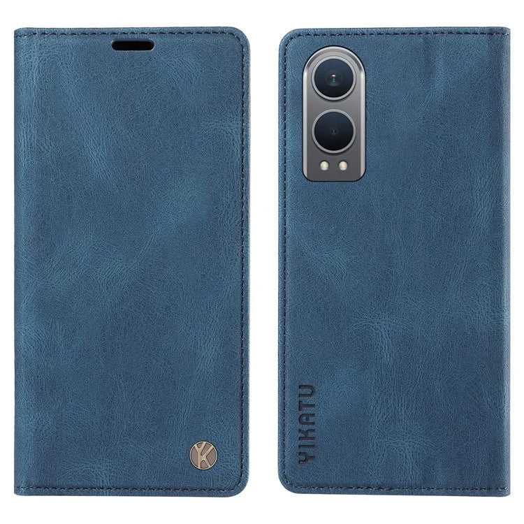 YIKATU YK-004 For OnePlus Nord CE4 Lite 5G / Oppo K12x 5G (China) Case Leather Phone Cover Wallet with Card Holder