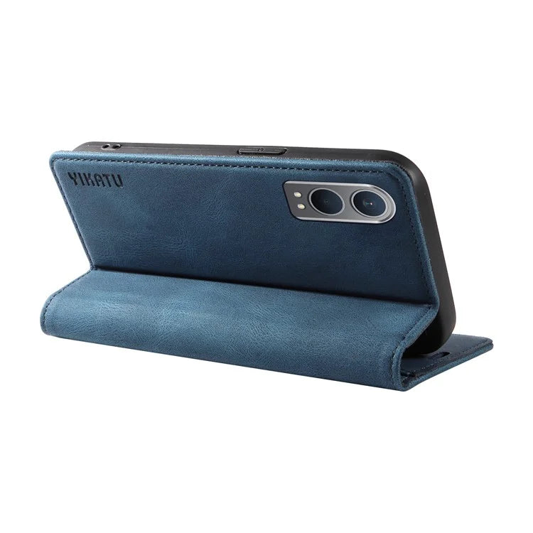 YIKATU YK-004 For OnePlus Nord CE4 Lite 5G / Oppo K12x 5G (China) Case Leather Phone Cover Wallet with Card Holder