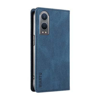 YIKATU YK-004 For OnePlus Nord CE4 Lite 5G / Oppo K12x 5G (China) Case Leather Phone Cover Wallet with Card Holder