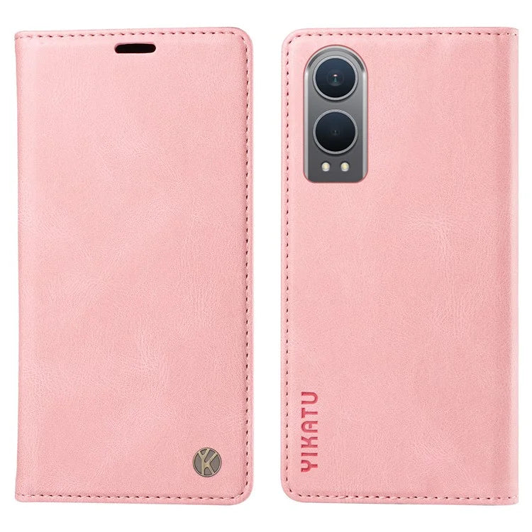 YIKATU YK-004 For OnePlus Nord CE4 Lite 5G / Oppo K12x 5G (China) Case Leather Phone Cover Wallet with Card Holder