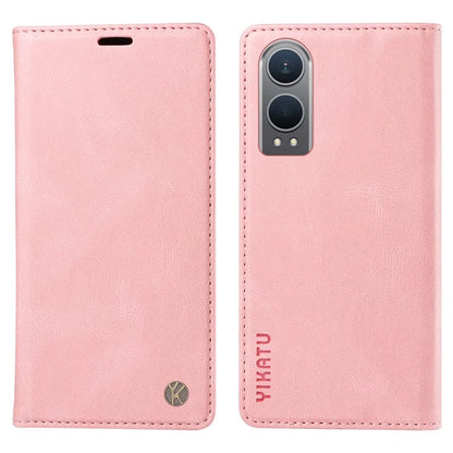 YIKATU YK-004 For OnePlus Nord CE4 Lite 5G / Oppo K12x 5G (China) Case Leather Phone Cover Wallet with Card Holder