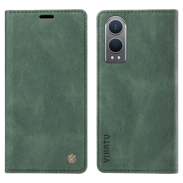 YIKATU YK-004 For OnePlus Nord CE4 Lite 5G / Oppo K12x 5G (China) Case Leather Phone Cover Wallet with Card Holder