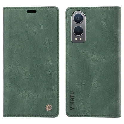 YIKATU YK-004 For OnePlus Nord CE4 Lite 5G / Oppo K12x 5G (China) Case Leather Phone Cover Wallet with Card Holder