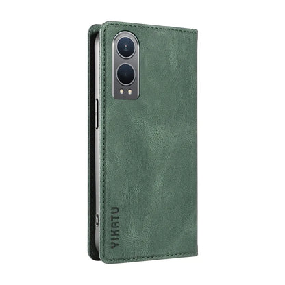 YIKATU YK-004 For OnePlus Nord CE4 Lite 5G / Oppo K12x 5G (China) Case Leather Phone Cover Wallet with Card Holder