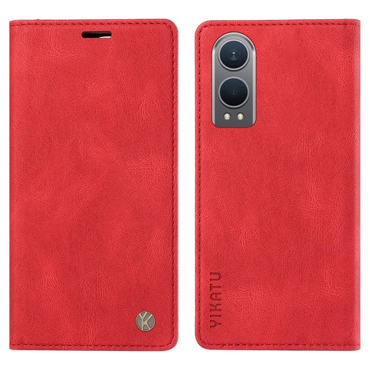 YIKATU YK-004 For OnePlus Nord CE4 Lite 5G / Oppo K12x 5G (China) Case Leather Phone Cover Wallet with Card Holder