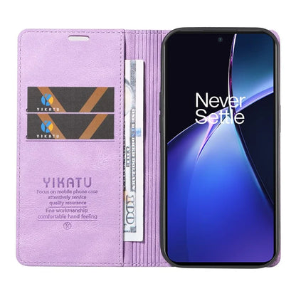 YIKATU YK-004 For OnePlus Nord CE4 Lite 5G / Oppo K12x 5G (China) Case Leather Phone Cover Wallet with Card Holder