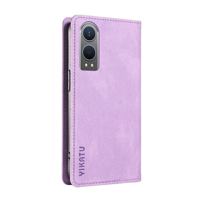 YIKATU YK-004 For OnePlus Nord CE4 Lite 5G / Oppo K12x 5G (China) Case Leather Phone Cover Wallet with Card Holder