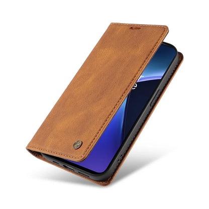 YIKATU YK-004 For OnePlus Nord CE4 Lite 5G / Oppo K12x 5G (China) Case Leather Phone Cover Wallet with Card Holder