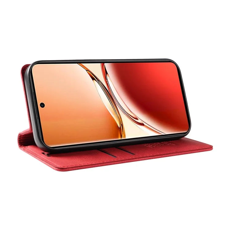 YIKATU YK-004 For Oppo Reno12 F 4G Case Leather Magnetic Auto-Absorbed Phone Cover Skin-Touch