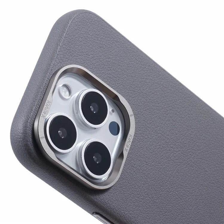 X-LEVEL For iPhone 16 Pro Magnetic Case PU Leather + PC Phone Cover Falling Shockproof
