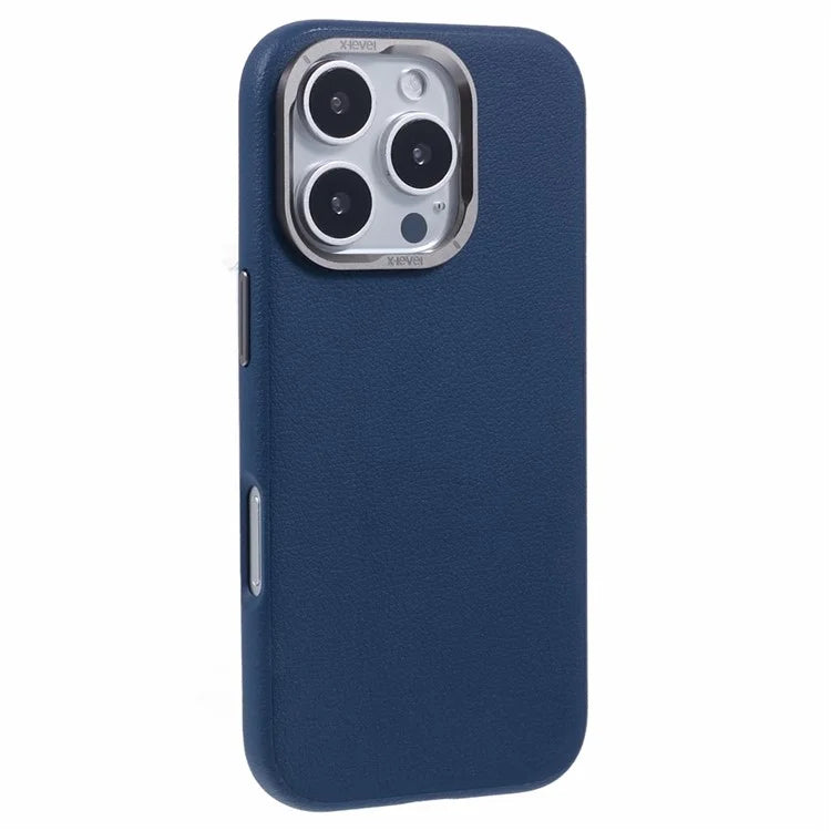 X-LEVEL For iPhone 16 Pro Magnetic Case PU Leather + PC Phone Cover Falling Shockproof