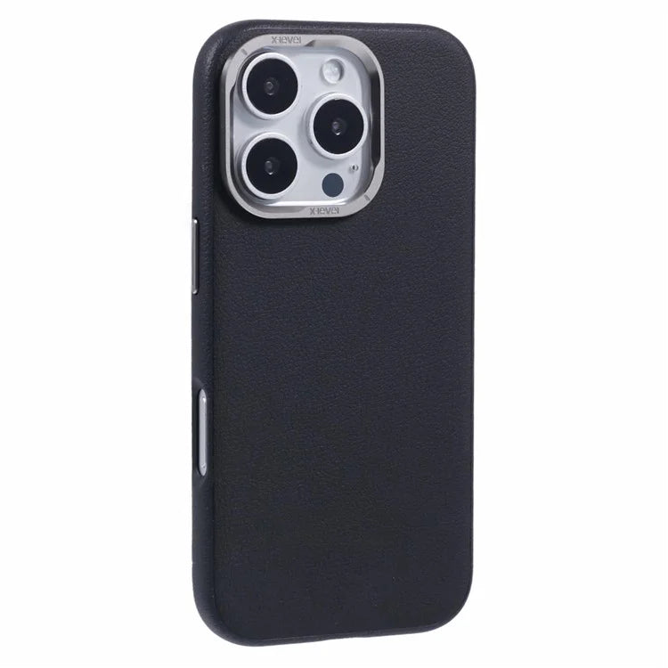 X-LEVEL For iPhone 16 Pro Magnetic Case PU Leather + PC Phone Cover Falling Shockproof