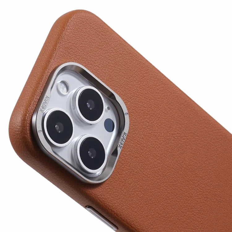 X-LEVEL For iPhone 16 Pro Magnetic Case PU Leather + PC Phone Cover Falling Shockproof