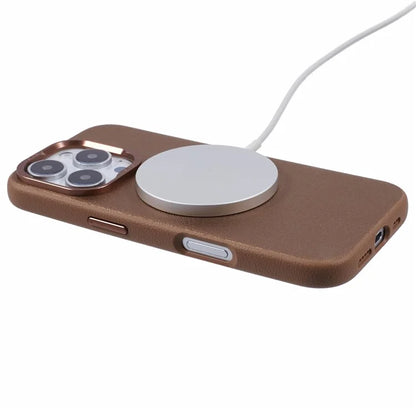 X-LEVEL For iPhone 16 Pro Magnetic Case PU Leather + PC Phone Cover Falling Shockproof