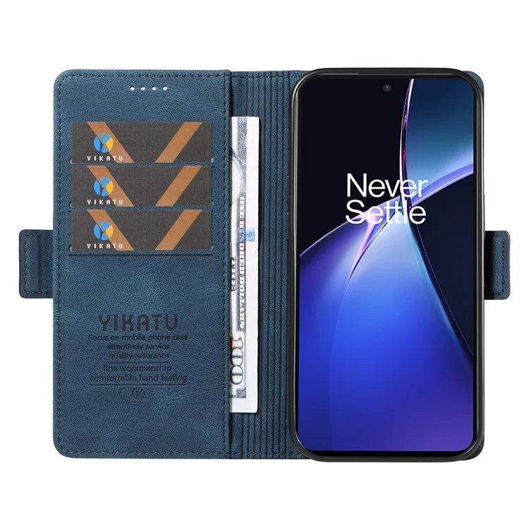YIKATU YK-005 For OnePlus Nord CE4 Lite 5G / Oppo K12x 5G (China) Case PU Leather Phone Cover Stand Card Slots