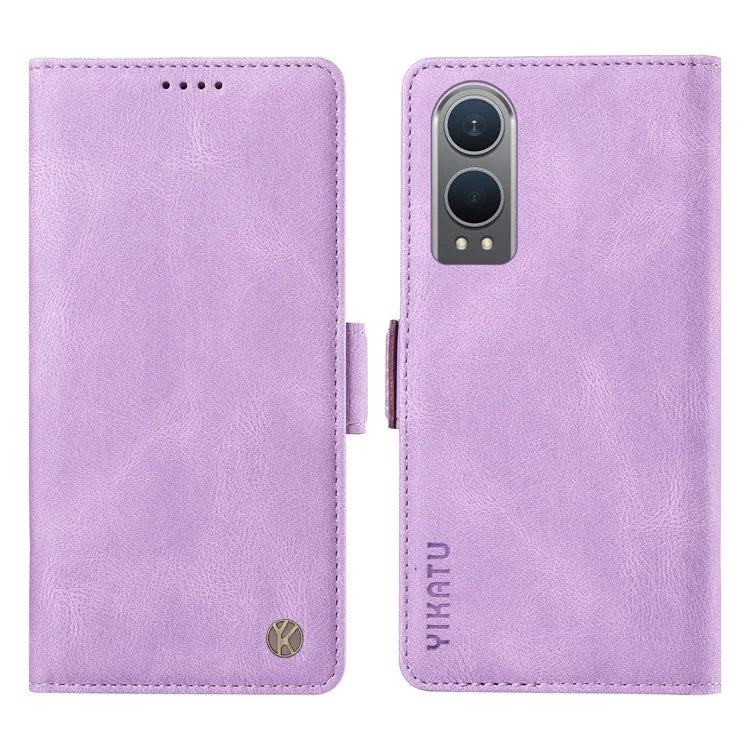 YIKATU YK-005 For OnePlus Nord CE4 Lite 5G / Oppo K12x 5G (China) Case PU Leather Phone Cover Stand Card Slots