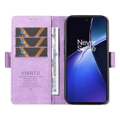 YIKATU YK-005 For OnePlus Nord CE4 Lite 5G / Oppo K12x 5G (China) Case PU Leather Phone Cover Stand Card Slots