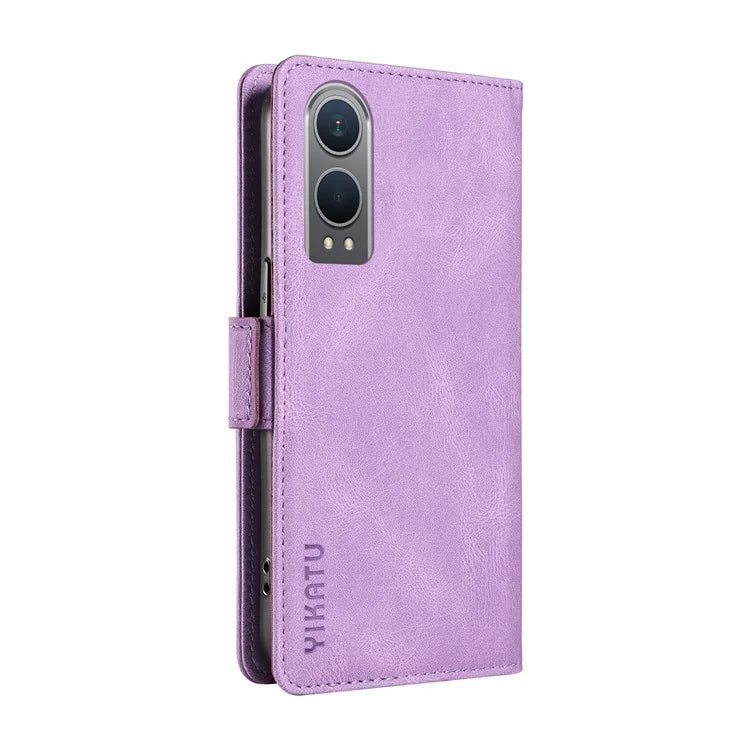YIKATU YK-005 For OnePlus Nord CE4 Lite 5G / Oppo K12x 5G (China) Case PU Leather Phone Cover Stand Card Slots