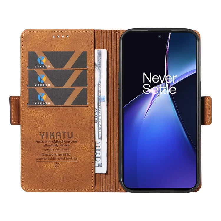 YIKATU YK-005 For OnePlus Nord CE4 Lite 5G / Oppo K12x 5G (China) Case PU Leather Phone Cover Stand Card Slots