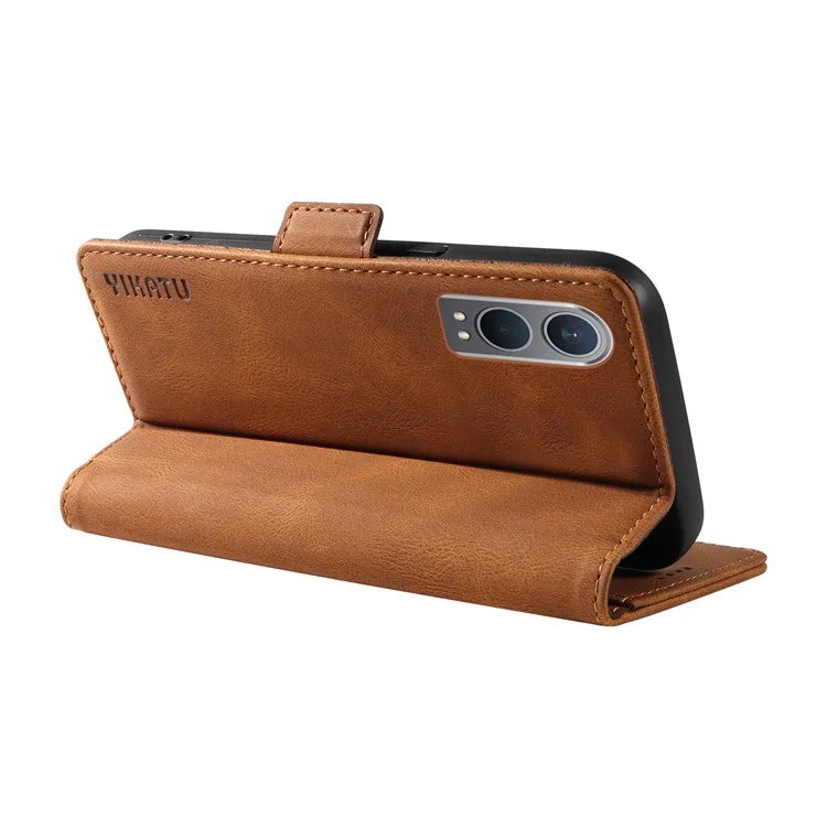 YIKATU YK-005 For OnePlus Nord CE4 Lite 5G / Oppo K12x 5G (China) Case PU Leather Phone Cover Stand Card Slots