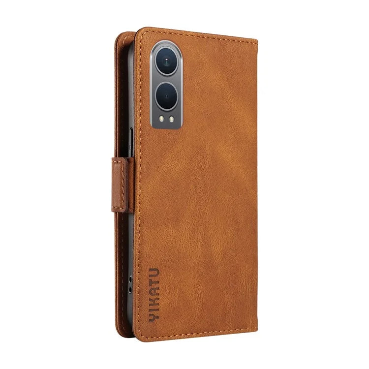 YIKATU YK-005 For OnePlus Nord CE4 Lite 5G / Oppo K12x 5G (China) Case PU Leather Phone Cover Stand Card Slots
