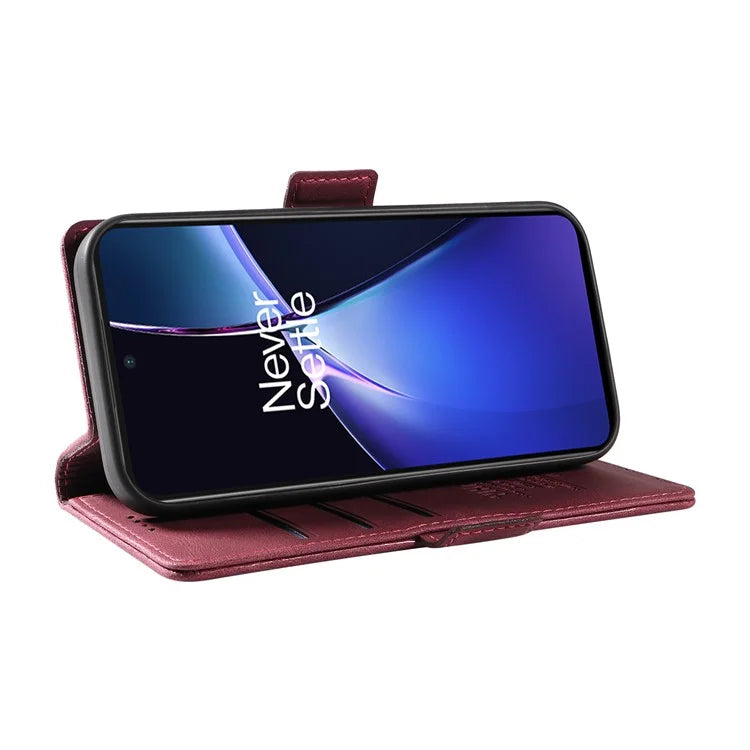 YIKATU YK-005 For OnePlus Nord CE4 Lite 5G / Oppo K12x 5G (China) Case PU Leather Phone Cover Stand Card Slots