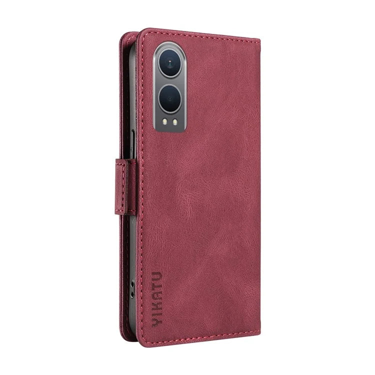 YIKATU YK-005 For OnePlus Nord CE4 Lite 5G / Oppo K12x 5G (China) Case PU Leather Phone Cover Stand Card Slots