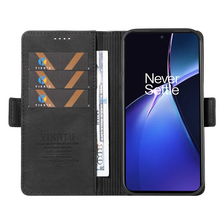 YIKATU YK-005 For OnePlus Nord CE4 Lite 5G / Oppo K12x 5G (China) Case PU Leather Phone Cover Stand Card Slots
