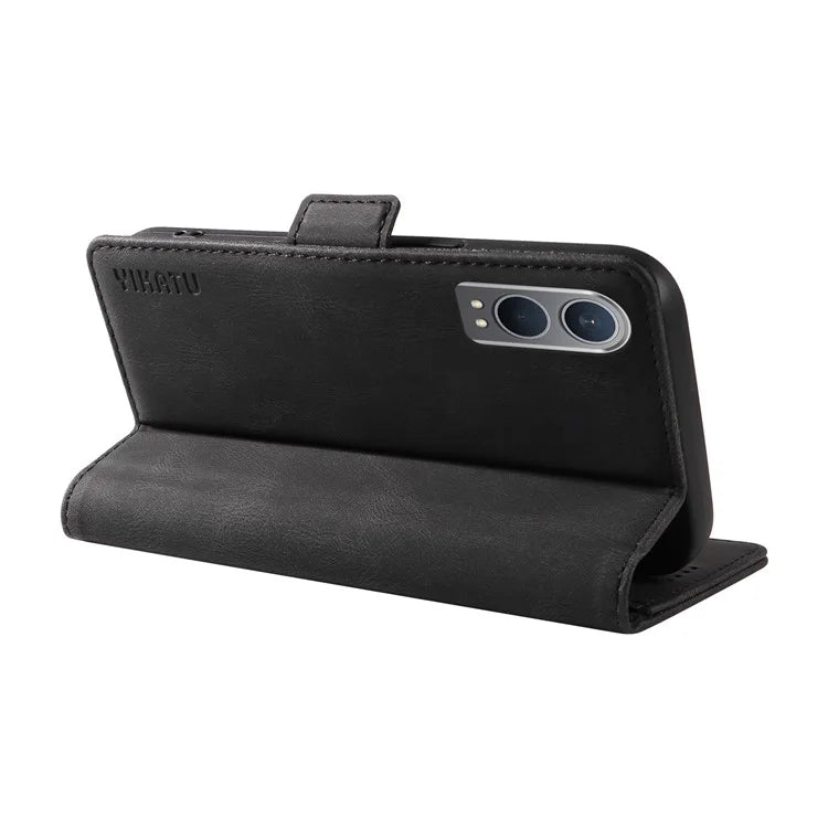 YIKATU YK-005 For OnePlus Nord CE4 Lite 5G / Oppo K12x 5G (China) Case PU Leather Phone Cover Stand Card Slots